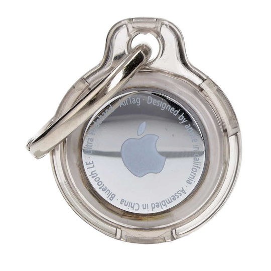 Bizon Калъф Локатор Ключодържател Apple AirTag Прозрачно-черен