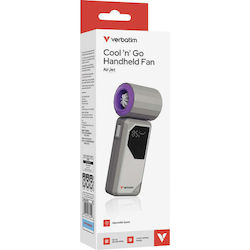 Verbatim Cool N Go Air Jet Ventilator De Mână Gri 32340