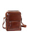Leather Men's Bag Shoulder / Crossbody Tabac Brown