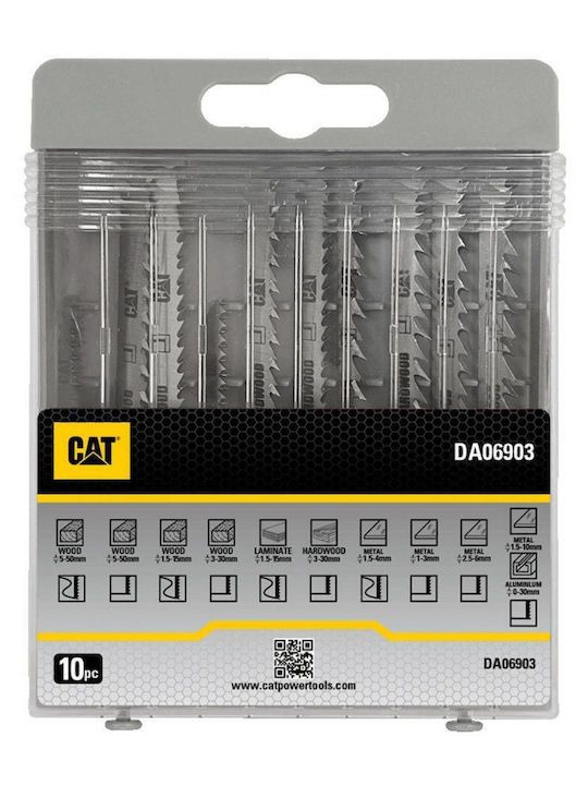 CAT 02-3442 Λάμες για Μέταλλο και Ξύλο 10τμχ