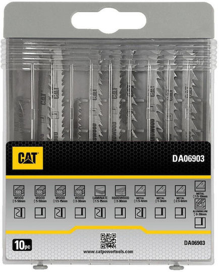 CAT Jig Saw Blade for Metal and Wood 10pcs 02-3442