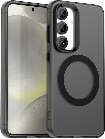 Techsuit Umschlag Rückseite Silikon Schwarz (Galaxy S23 FE)