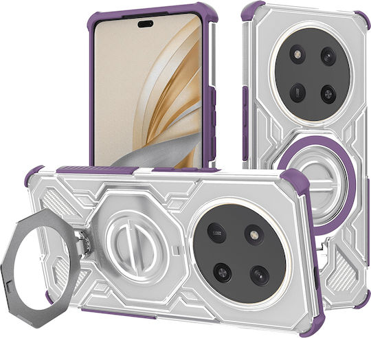 Techsuit Umschlag Rückseite Silikon Lila (Honor Magic7 Lite)