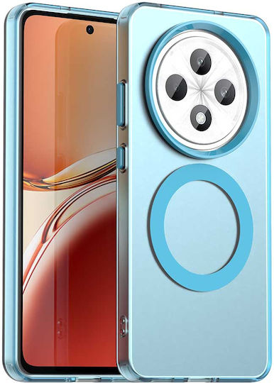 Techsuit Umschlag Rückseite Silikon Blau (Oppo Reno12 F / FS)