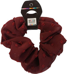 Handmade Hair Scrunchy Scrunchies Burgundy Brown