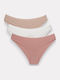 Βαμβακερά Γυναικεία Slip 3Pack Πολύχρωμο