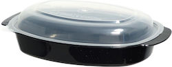 Disposable Plastic PP Tableware 600ml Black
