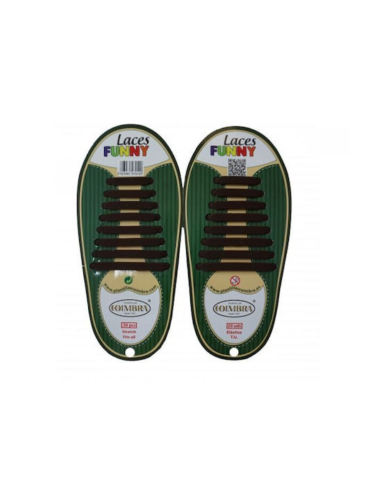 Coimbra Funny Laces Şireturi De Silicon Maro