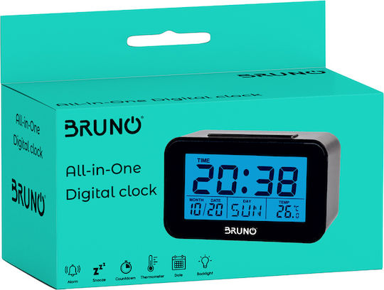 Bruno Ceas De Masă Digital Negru