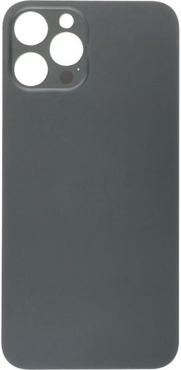 Apple iPhone 12 Pro Max Battery Door Adhesive Large Hole Black Logo OEM
