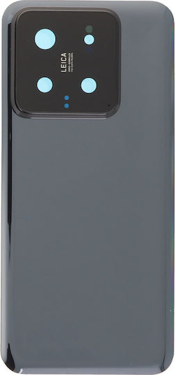 Xiaomi 14 Capac Baterie + Adeziv Capac Baterie + Rama Lentilă Cameră Spate Negru OEM