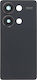 Xiaomi Redmi Note 13 Pro 4G Battery Door + Battery Door Adhesive + Back Camera Lens Bezel Midnight Black OEM