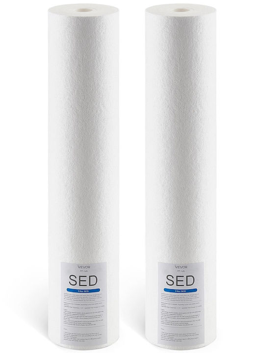 Vevor Water Filter Replacement made of Polypropylene 20" 2pcs