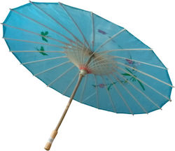 Kokoracostume Carnival Accessory Geisha Umbrella 54cm Turquoise