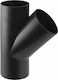 Pehd 125x63/45 Cot În Unghi Negru Culoare Hdpe Drenaj