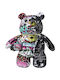 Moneybear Υφασμάτινη Γυναικεία Τσάντα Πλάτης Πολύχρωμη