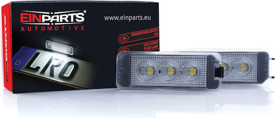 Einparts Светлини За Регистрационната Табела LED Seat Exeo / Леон Skoda Изключителен Volkswagen Еос / Голф / Лупо / Буболечка / Пасат / Пасат СС / Фаетон / Поло / Сцироко 2 Бройки