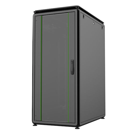 Lanview 19" 26U Rack Cabinet 600x1000x1342mm Data Line Black Rdl26u61bl
