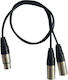 Hilec XLR male to XLR female 0.6m Cable (CALIN333)