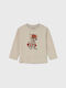 Kids' Shirt Long Sleeve Beige