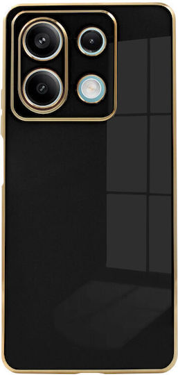Bodycell Plated Umschlag Rückseite aus Silikon mit Schwarzem Nackenriemen (Redmi Note 13 Pro 5G / Poco X6 Honor X6)
