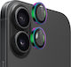 Blueo Camera Protection Tempered Glass Black for the iPhone 16, iPhone 16 Plus