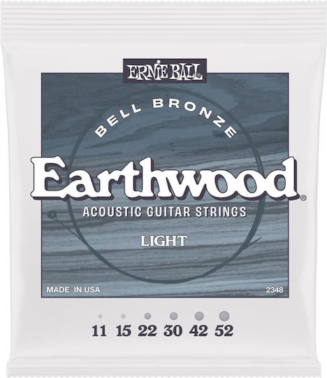 Ernie Ball Earthwood Набор Струни За Акустична Китара Бронз 11 - 52
