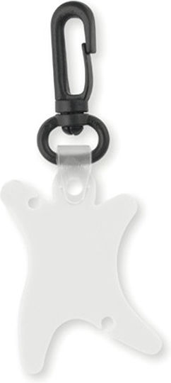 Headphone Cable Organizer Clip White Plastic 10x4x0.3