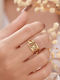 Nire Damen Ring aus Stahl Vergoldet