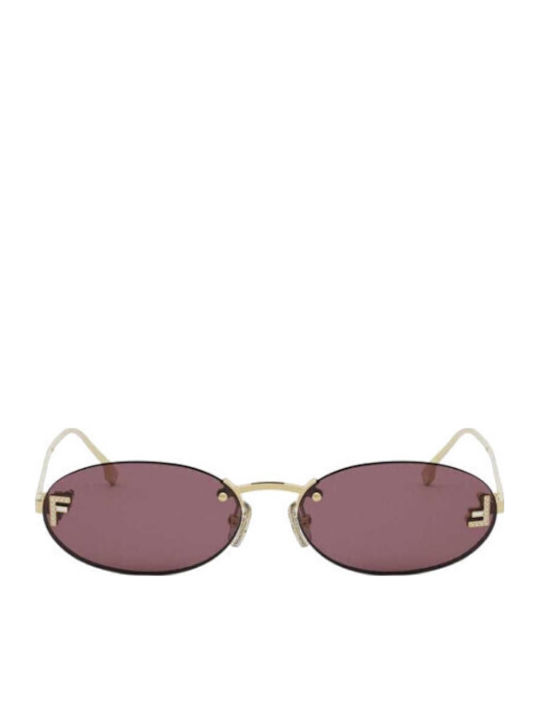 Fendi Unisex Ochelari de soare cu Auriu Cadru ș...