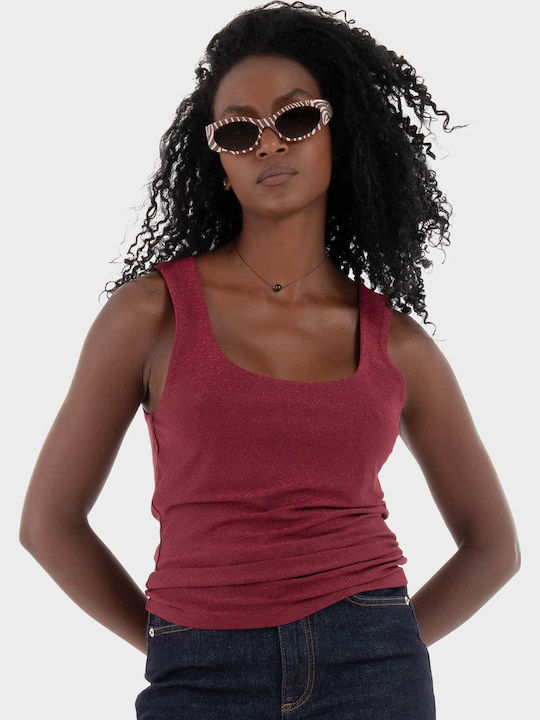 Women's Sleeveless Top Burgundy
