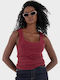 Women's Sleeveless Top Burgundy