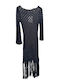 Summer Maxi Evening Dress Black