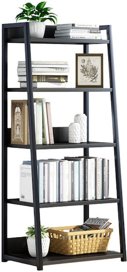 Bibliothek Schwarz 60x30x120cm