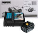Makita Battery Set Lithium Capacity 5Ah 18V with Charger