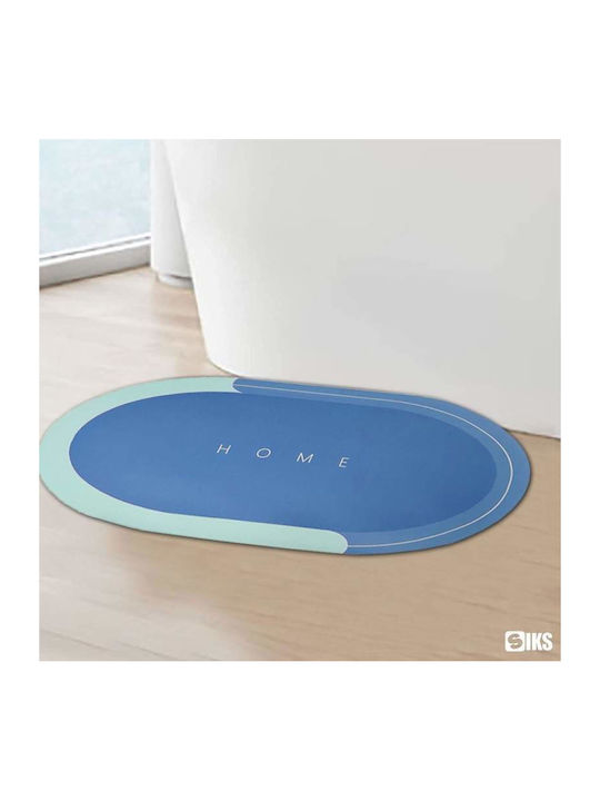 Antiderapant Covoraș de Baie Oval Albastru marin 57x38buc