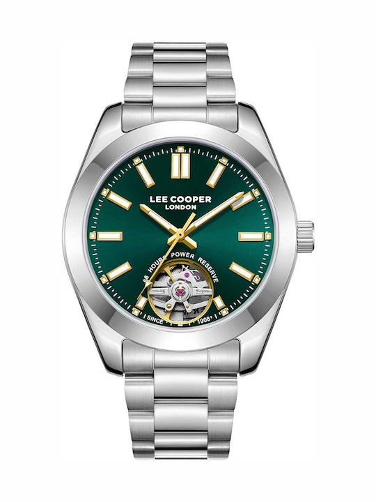 Lee Cooper Bracelet Men's Watch Automatic with Silver Metal