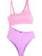 Swimsuit with Openings Multicolour