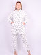 Tress Winter Damen Robe White