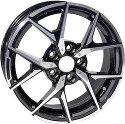 Replica Mercedes Style 137 18x8.5-9.5 5x112 Et35/43 Black Machined Faced Rep13718859535bmf