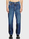 Ανδρικό Παντελόνι Τζιν με Regular Εφαρμογή Dark Aged Denim