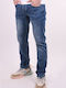 Men's Jeans Pants Elastic Blue