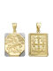 Anhänger Kinder Amulett Beidseitig aus Gold 14K GK24640211Α