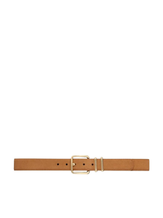 Semicouture Leather Women's Belt Beige Y5WX27 T90