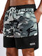 Men's Swimwear Shorts Black Camo