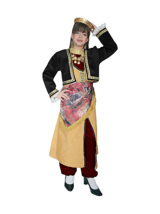 Traditional Kids Costume Pontian girl with Scarf
