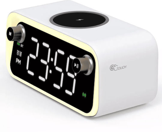 Tisch-Digitaluhr mit Wecker, Radio und kabellosem Laden