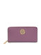 Mare Din piele Portofel de damă Clasice Lila