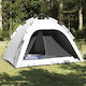 vidaXL Καλοκαιρινή Σκηνή Camping Igloo Μαύρη 240x160x133εκ.