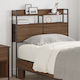 vidaXL Табла за легло Дърво Brown Oak 80см